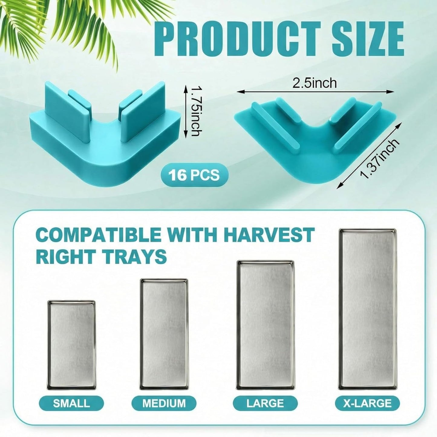 16 Bandejas Apilables Comp Harvest Right Alimentos Secos