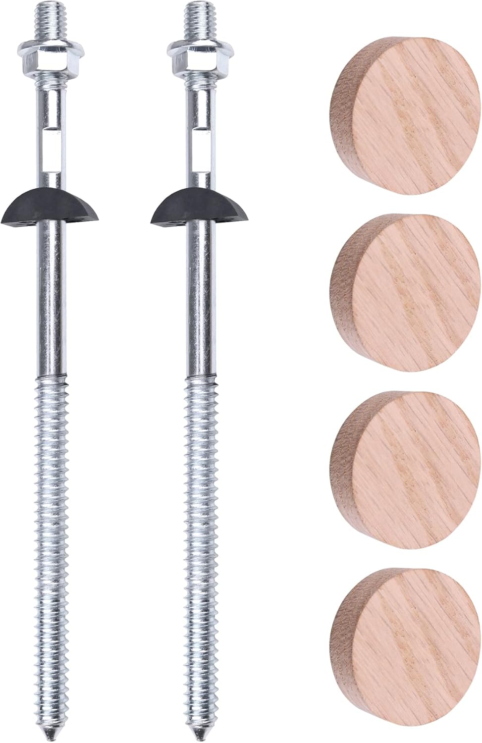 Kit anclaje Newel para poste madera y hormigón 10-3/4pulg 2 Pzas