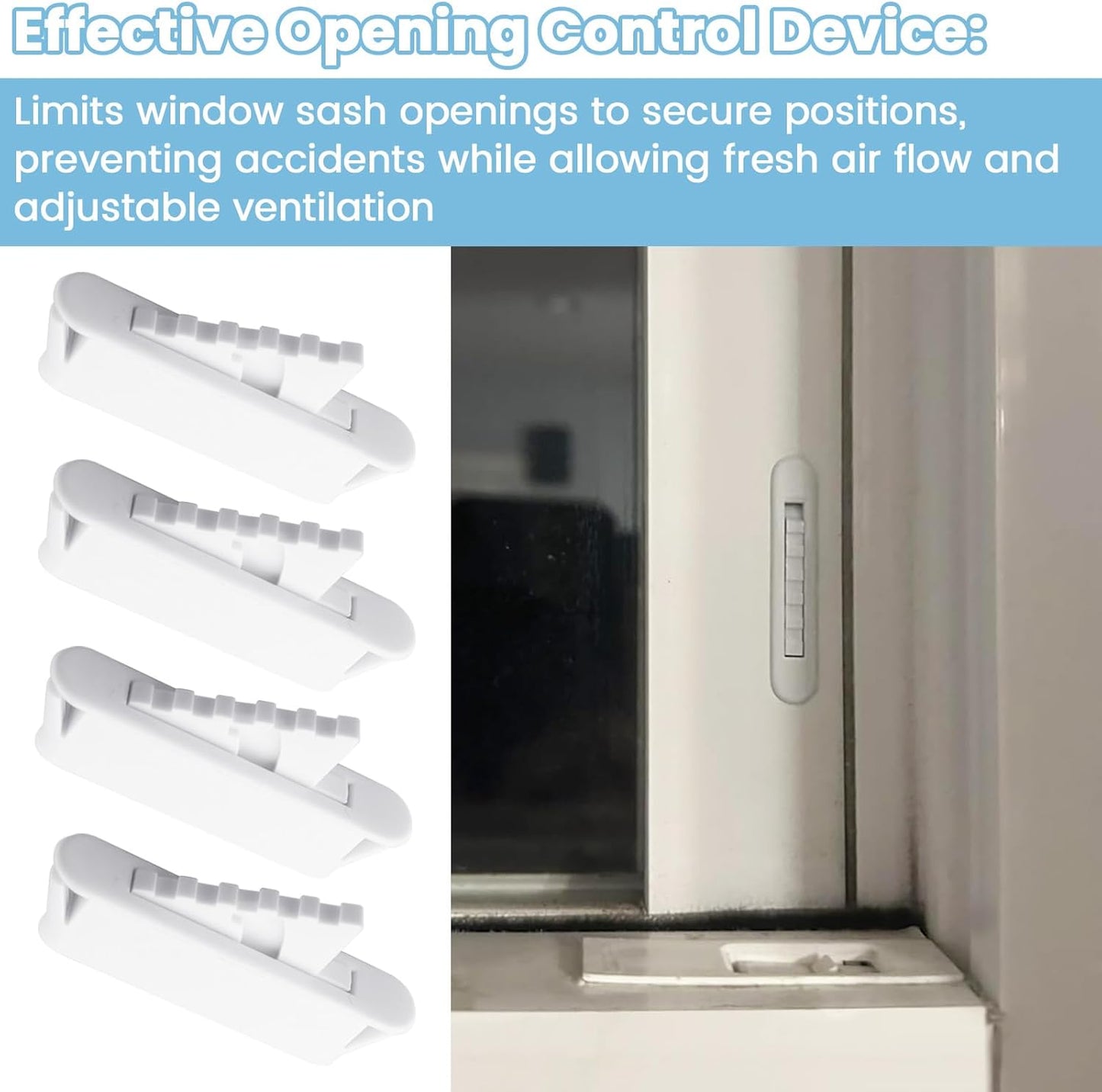 Topes ventana seguridad infantil pack 4 modelo 1760