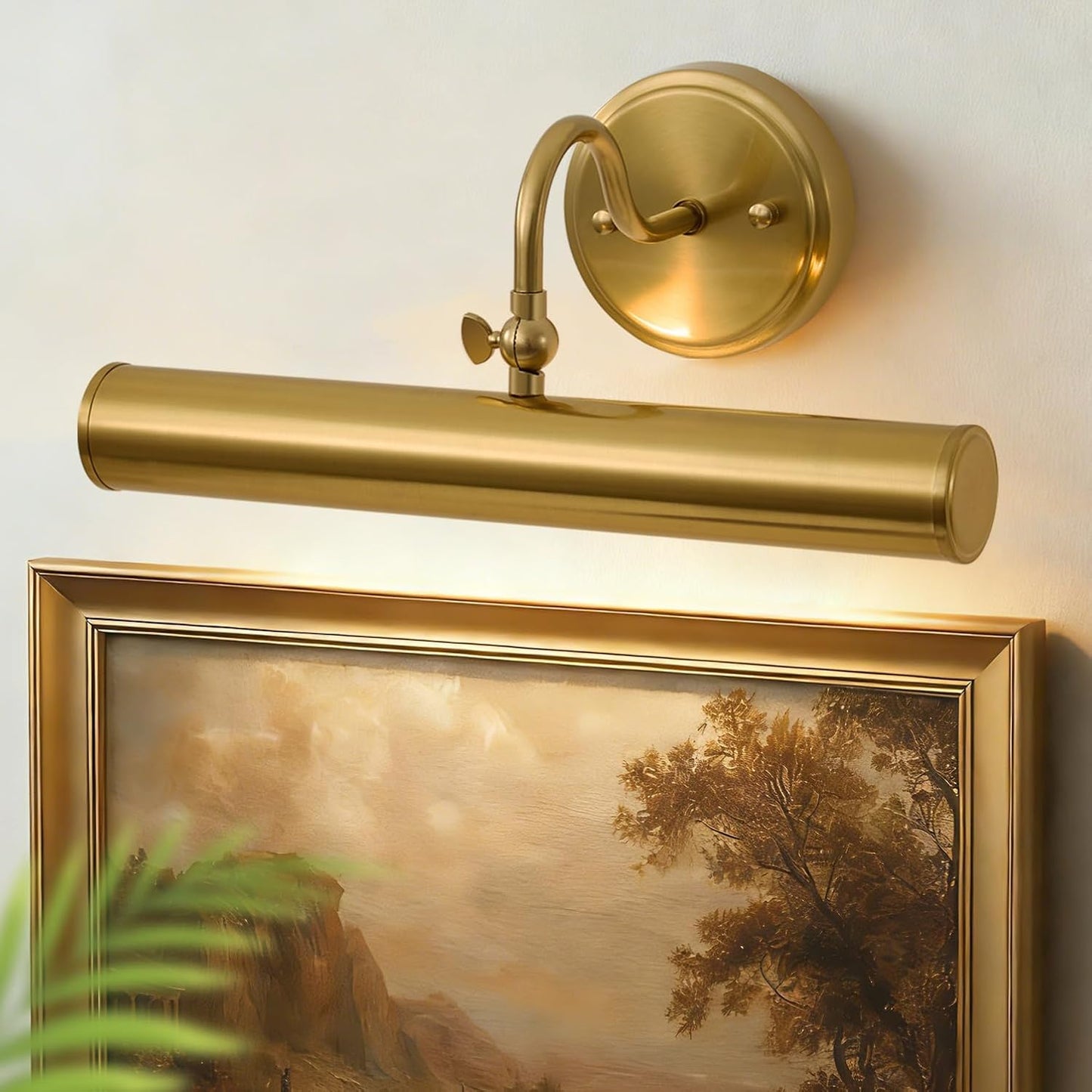 Lámpara de pared vintage bronce E12 15 pulg 2 luces rotatable 330°