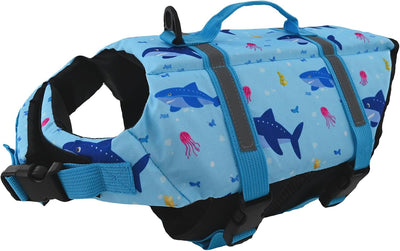 Chaleco salvavidas ajustable para perros con rayas reflectantes