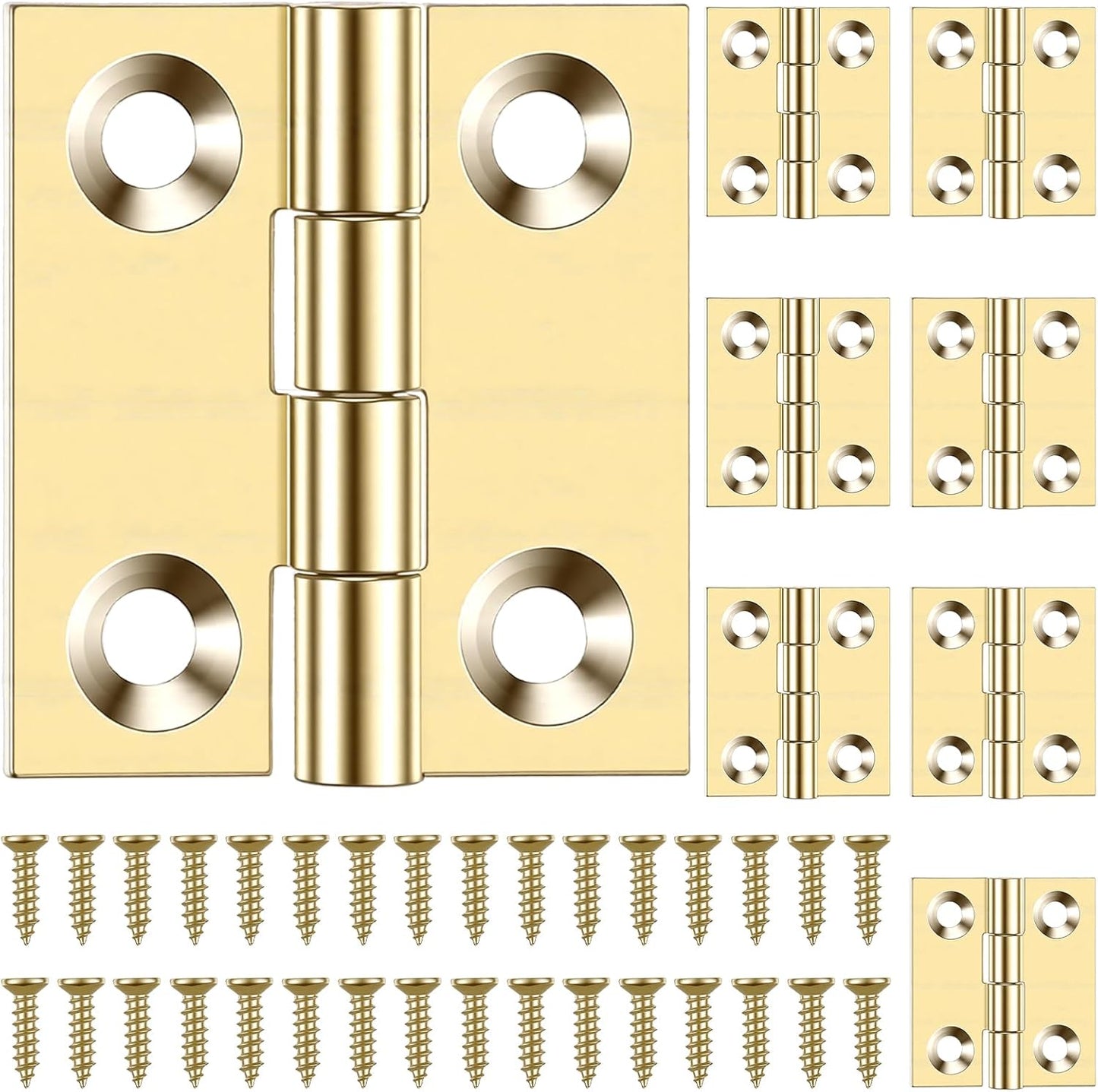 8 Pzas Bisagras Mini para Caja Joyas de Madera