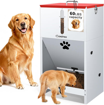 Comedero perros grandes 60lb resistente con puerta cerradura