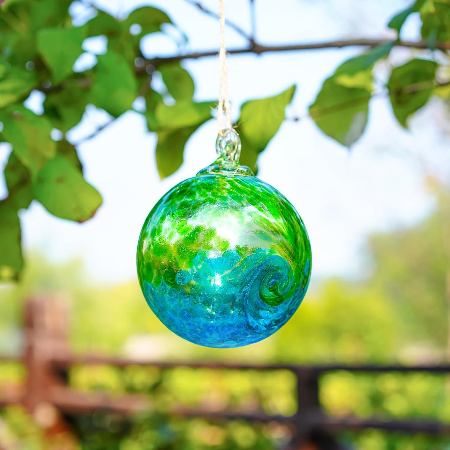 Bolas vidrio soplado 4pulg decoración hogar jardín