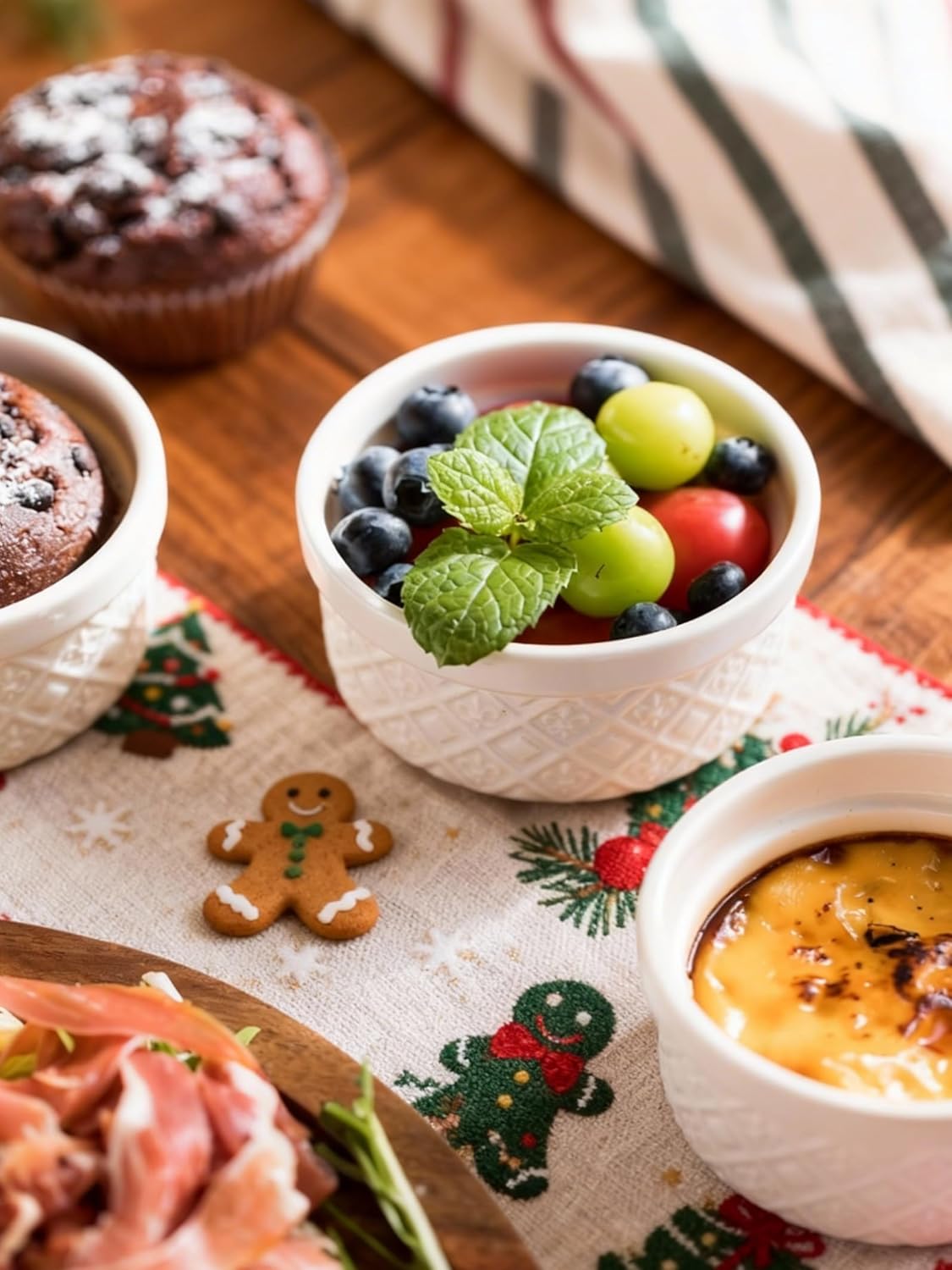 Ramekin horno seguro 12oz con tapa cuenco mezcla 14/24/45oz
