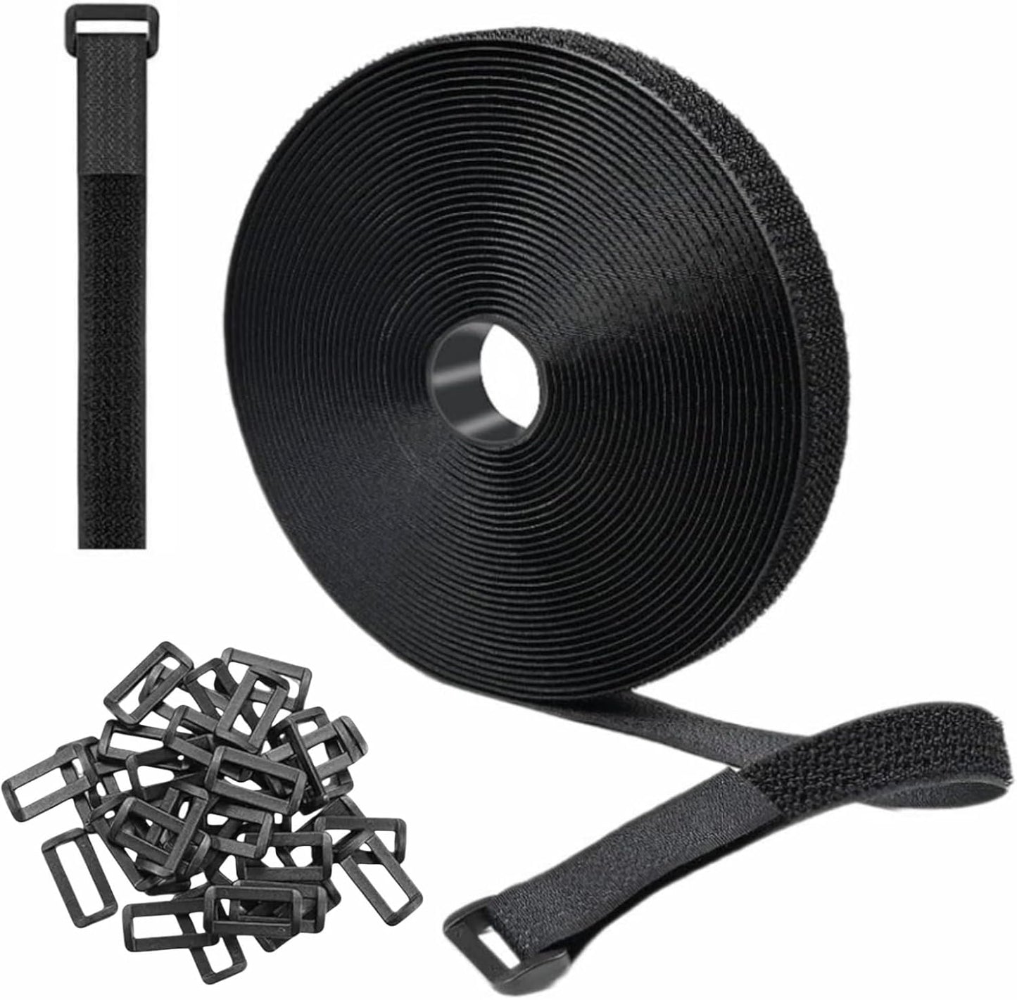 Correas gancho bucle resistente 0.8x33pies con hebillas