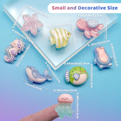 8 imanes decorativos animales marinos para nevera cocina oficina
