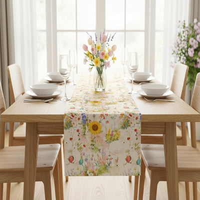 Camino mesa primavera floral 13x72pulg interiores exteriores