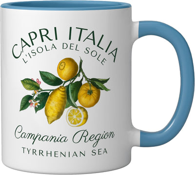 Taza cerámica Capri Italia Lemons Campania Mar Tirreno