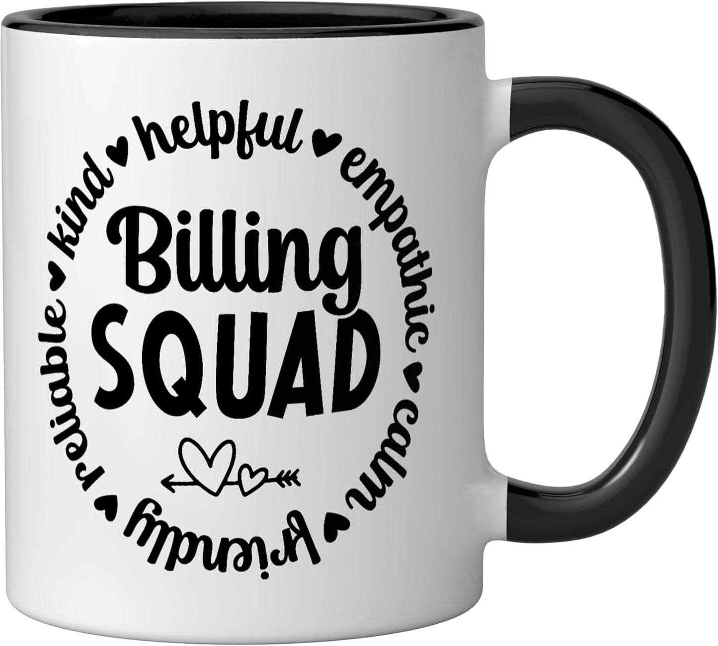 Taza Cerámica Billing Squad Negra/Blanca