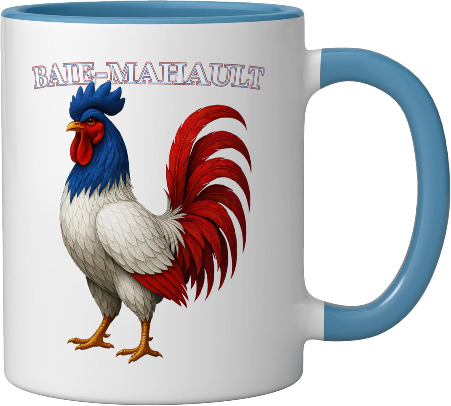 Taza Cerámica Francia Azul/Blanco