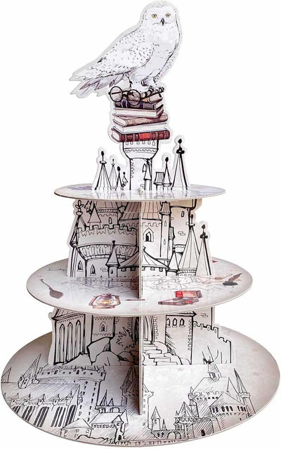 Soporte vintage para mago de 3 niveles de cartón para cupcakes