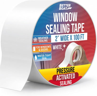 Cinta sellado ventana blanca 2pulg x100pies impermeable UV
