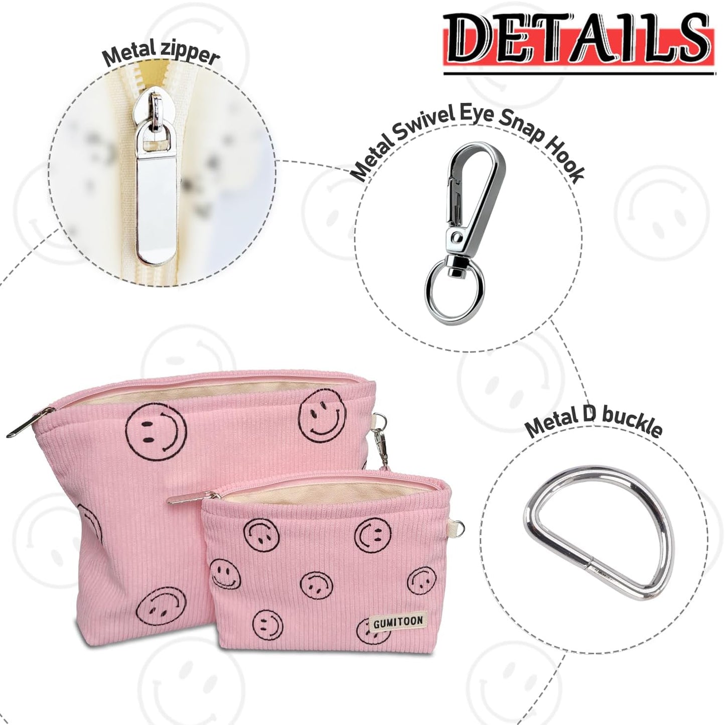 Bolsas cosméticas Rosa Moda