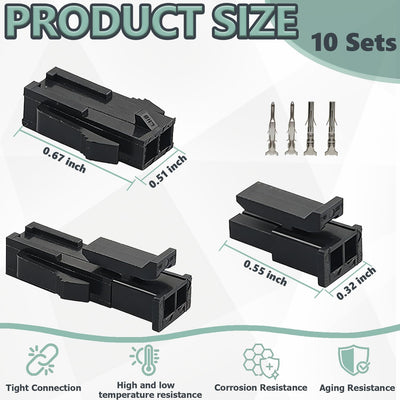 10 Set Conectores Molex Micro-Fit 3.0 Doble Fila Macho Hembra