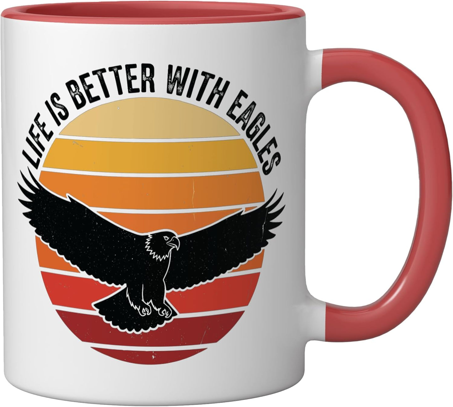 Taza Cerámica Roja/Blanca