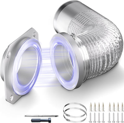 Kit conector magnético ventilación secadora 4pulg