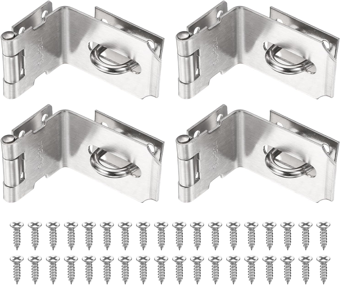 Pestillo cerrojo puerta 4pulg acero inox 90grados