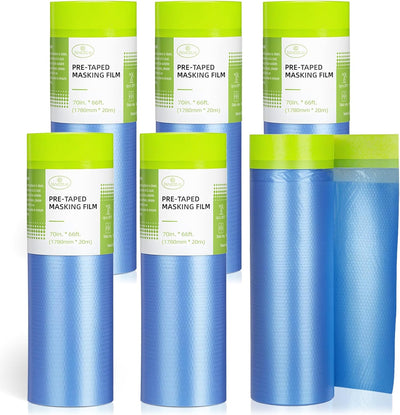 Película adhesiva para pintura 70x66pies 6 rollos