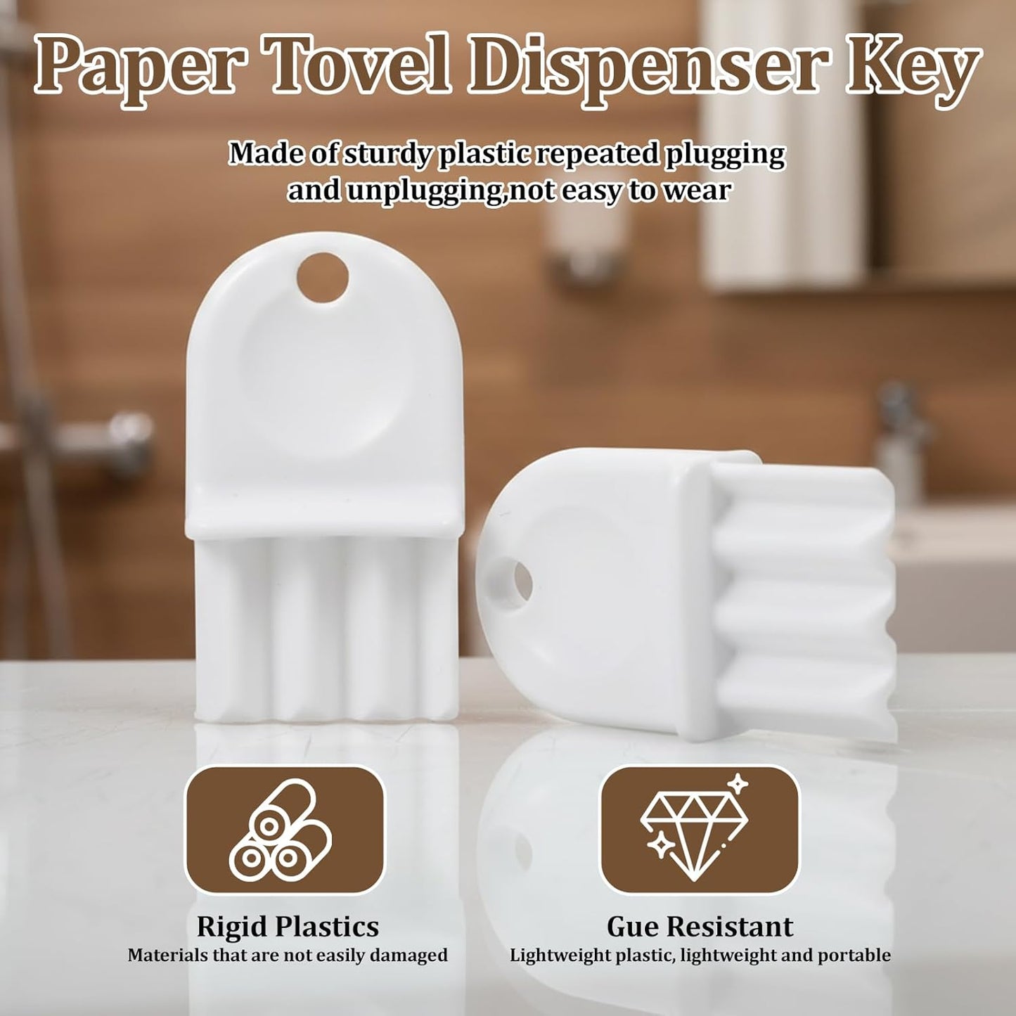 10 Llaves dispensadoras papel higiénico universal