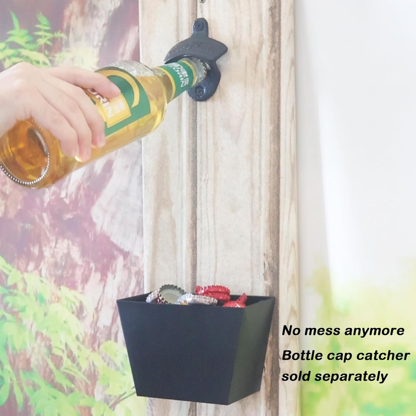 50 Uds Abrebotellas Hierro Fundido Negro Pared