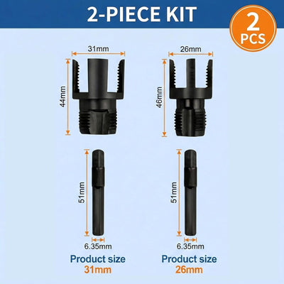 Kit cortador tubos PVC acero carbono 1/2x3/4 pulg doble función