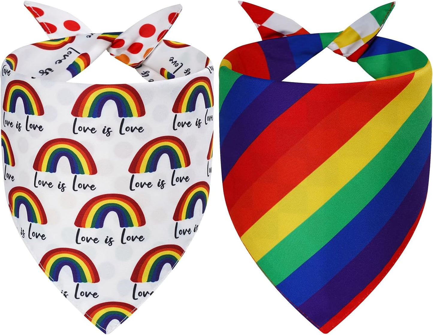Bufanda triangular reversible para cachorros y gatos 2uds