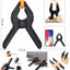 Clips resorte plástico resistente 4pulg para manualidades y foto