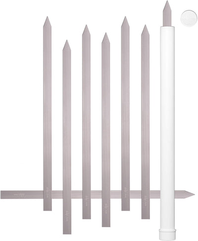 Brochetas planas Koobideh acero inox 1pulg sin madera