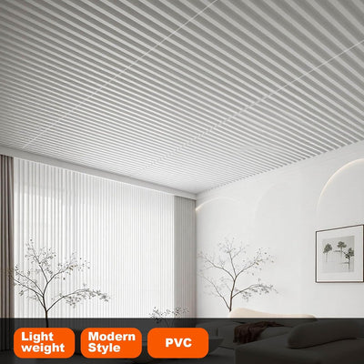 12 Paneles PVC 24x48pulg para Paredes y Techos Blanco