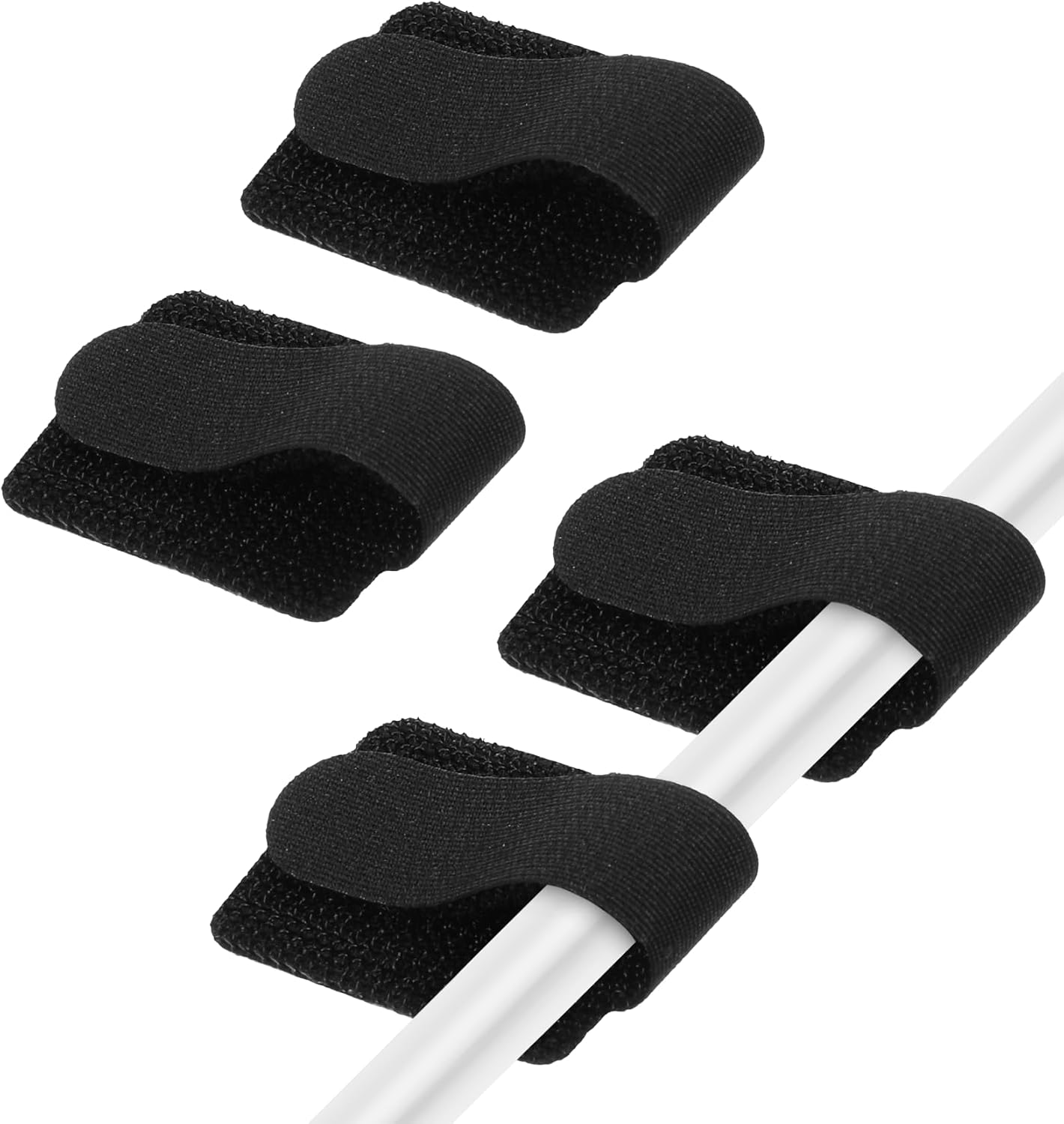 Bridas gancho bucle autoadhesivas organizador cables negro