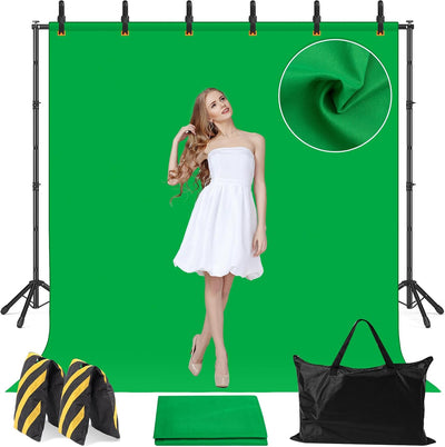 Soporte fondo 10x8.5pulg verde estudio foto y video