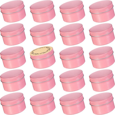 24 Pzas Tarros Aluminio 4oz con Tapa Rosca Recargables