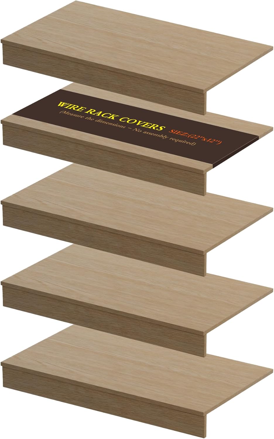Fundas de estante de alambre 22x12 pulgadas sin madera