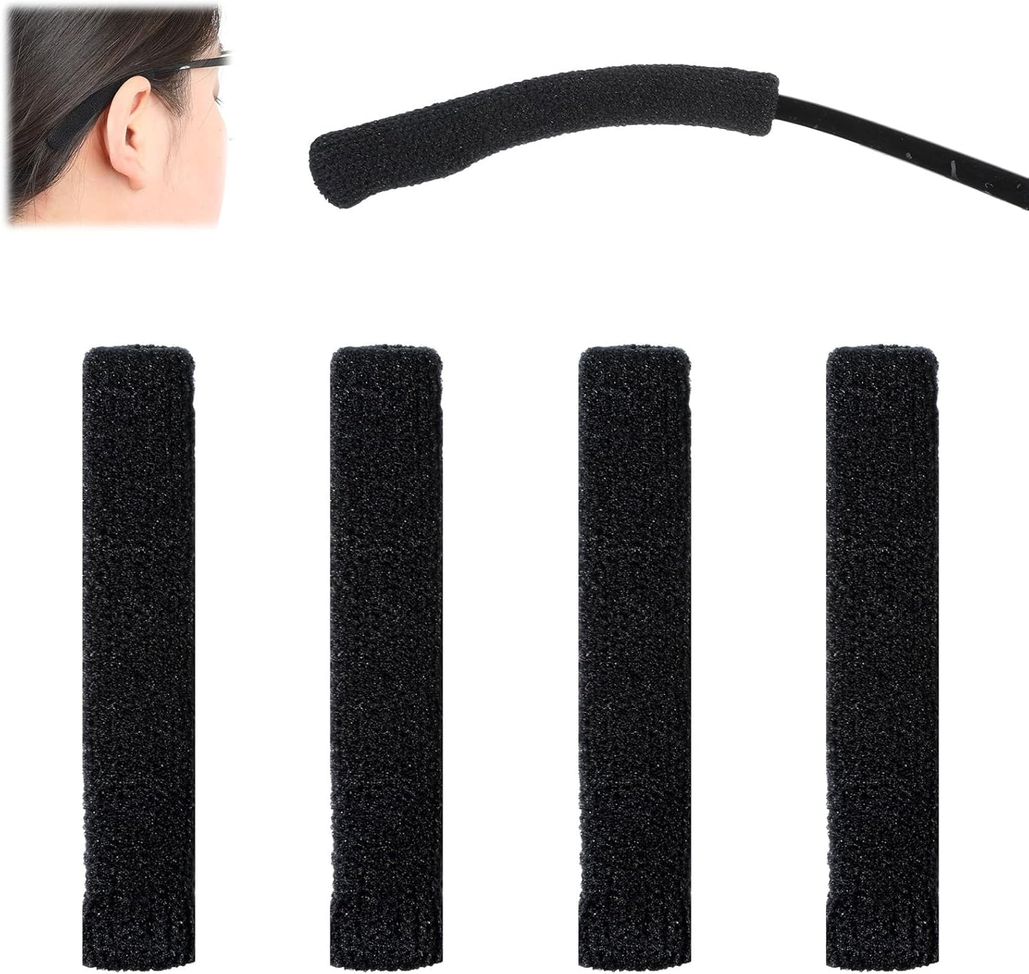 2 Pares Almohadillas Orejas Algodón Antiderrapantes Elásticas
