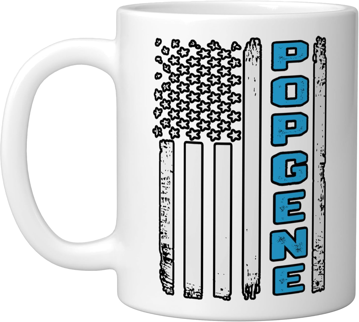 Taza Cerámica Bandera Americana para Padre Abuelo