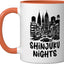 Taza Cerámica Japonesa Shinjuku Naranja/Blanco