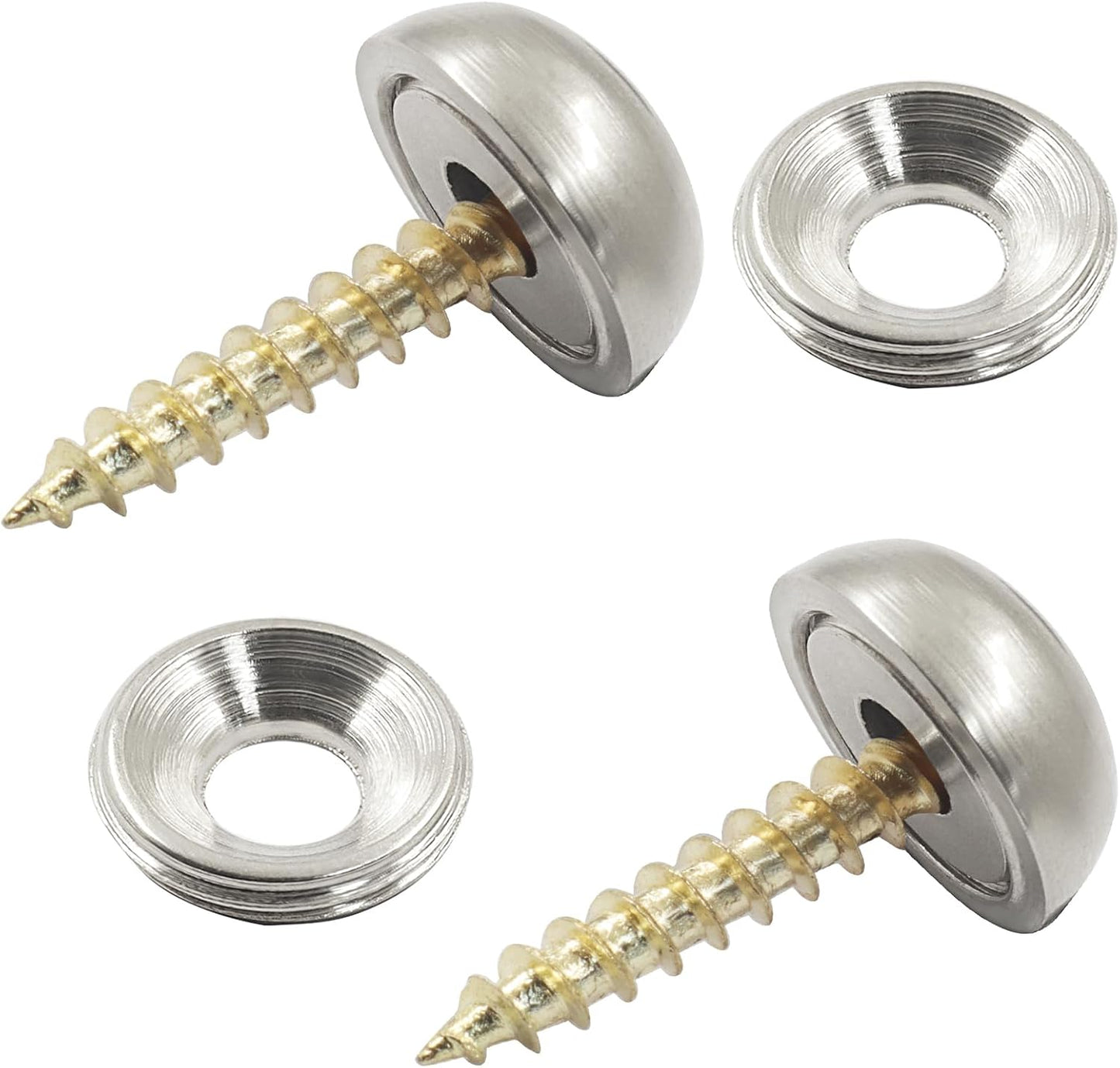 Tapas autorroscantes latón para espejo puerta gabinete
