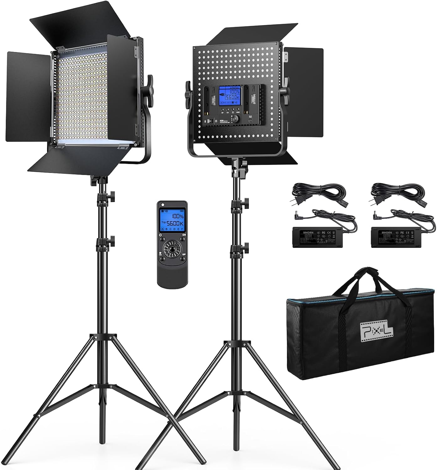 Luz video LED bicolor 3200K-5600K 45W panel estudio transmisión