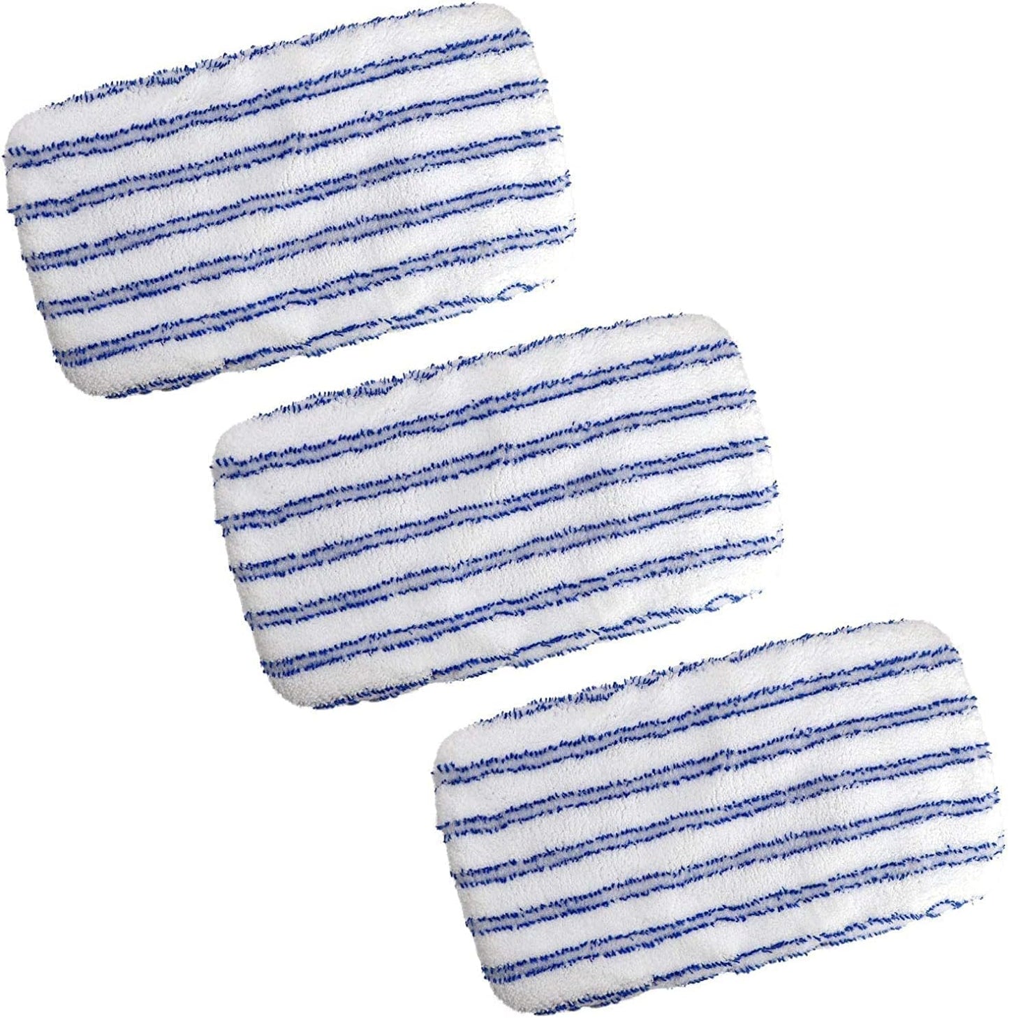 Almohadillas microfibra 15x8pulg set 3 reutilizables para trapeador