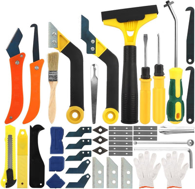 Kit 37 Pzas Eliminador Lechada Sierra Manual Cuchillas Adicionales