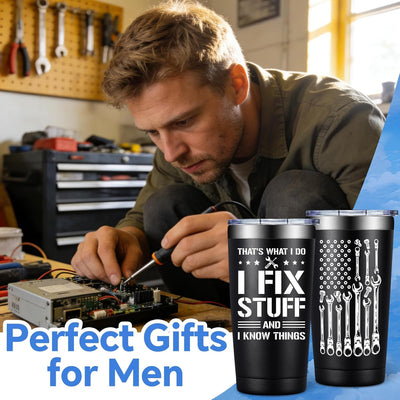 Vaso para hombres Día del Padre cumpleaños regalo Navidad papá abuelo marido