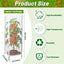 Red de insectos para jardín con cremallera 55x19.7pulg