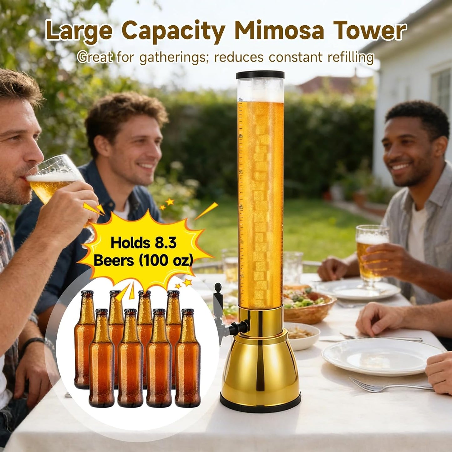 Torre Mimosa 100oz Dispensador Bebidas Fiestas