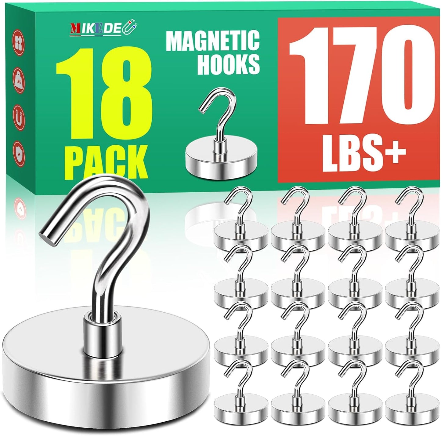 Ganchos magnéticos fuertes para refrigerador y crucero