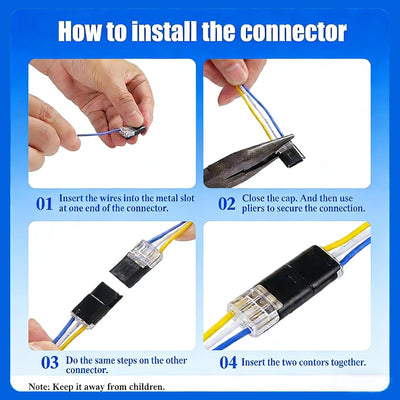 40 Conectores Cable 3 Pines para Tirillas LED RGB