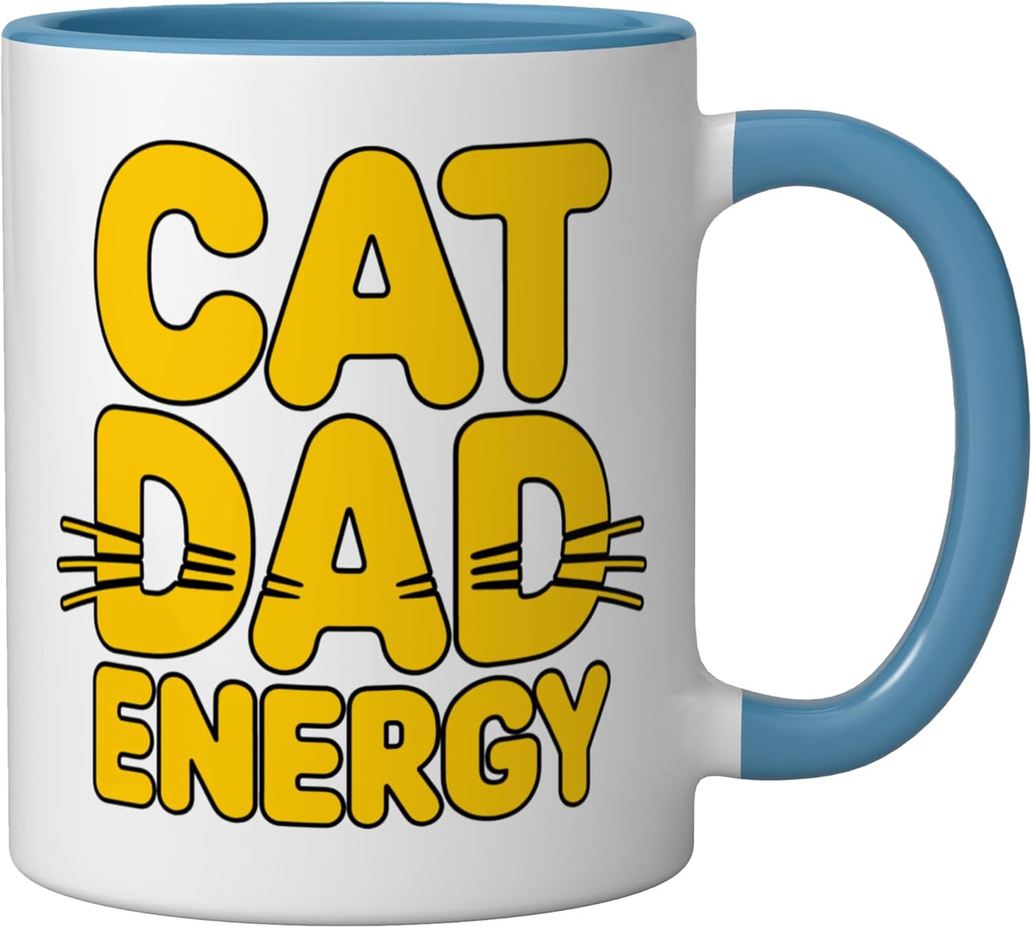 Taza Cerámica Dad Energy Azul/Blanco