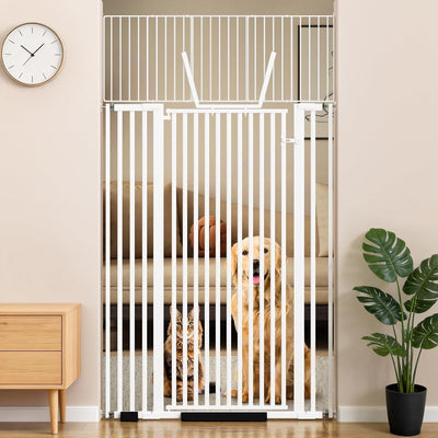 Puerta para gatos perros 71pulg 30-41 con kit extensión