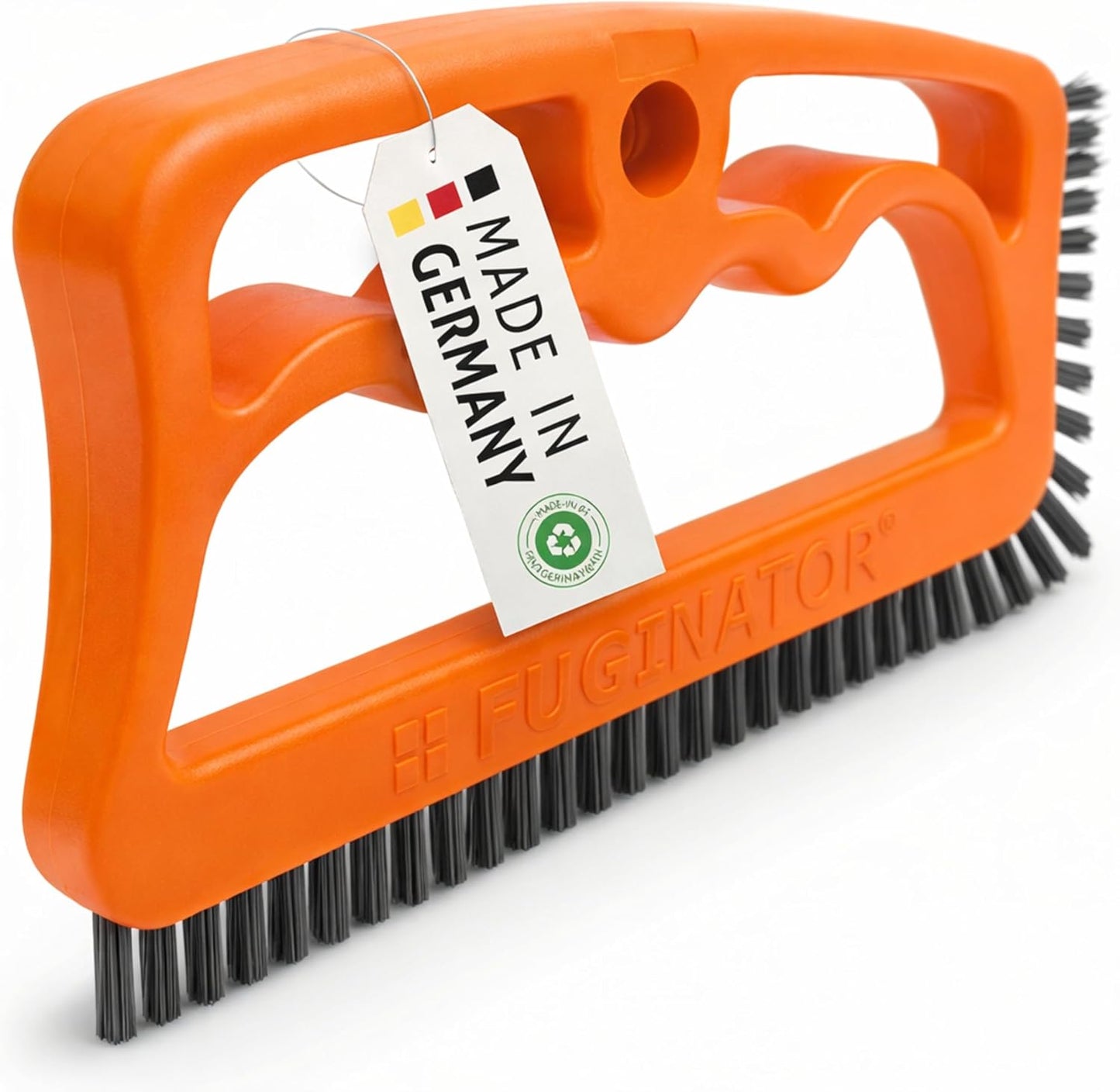Cepillo ergonómico naranja/gris para baño cocina y ducha