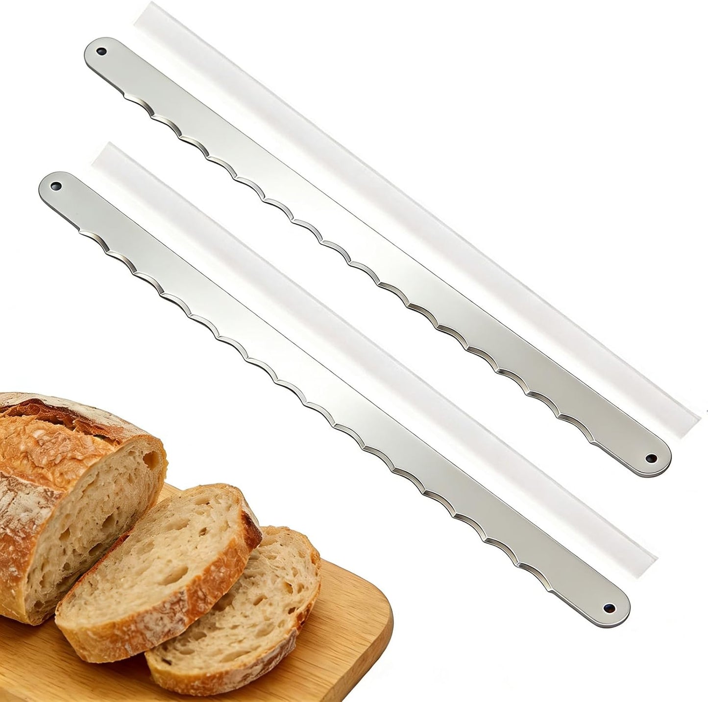 Cuchilla de repuesto para cuchillo de pan Uprichya con protector de hoja